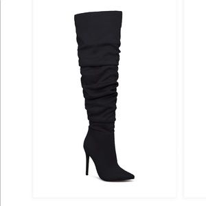 Over the knee boots, 8.5, black, NWT